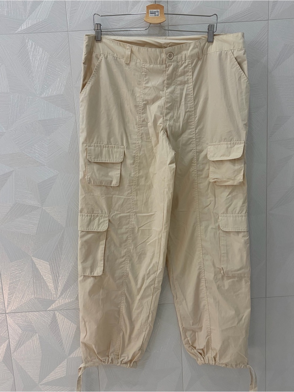 Faded Rose Essentials Cargo Cream Tan Pants size XL extra large